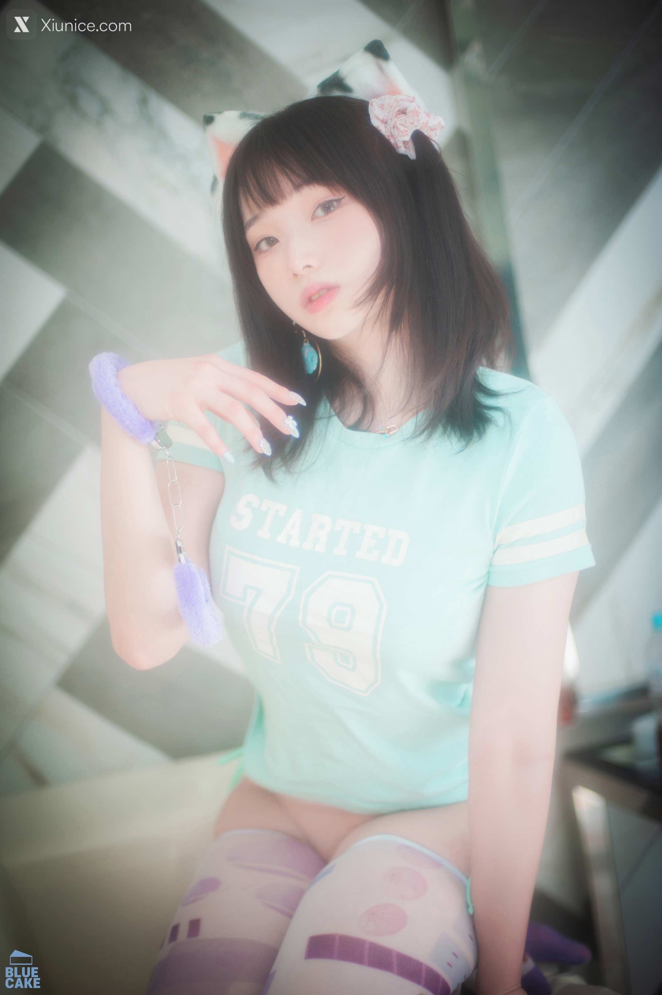 BLUECAKE Bambi (밤비) Naughty Cats Pink & Mint RED 94