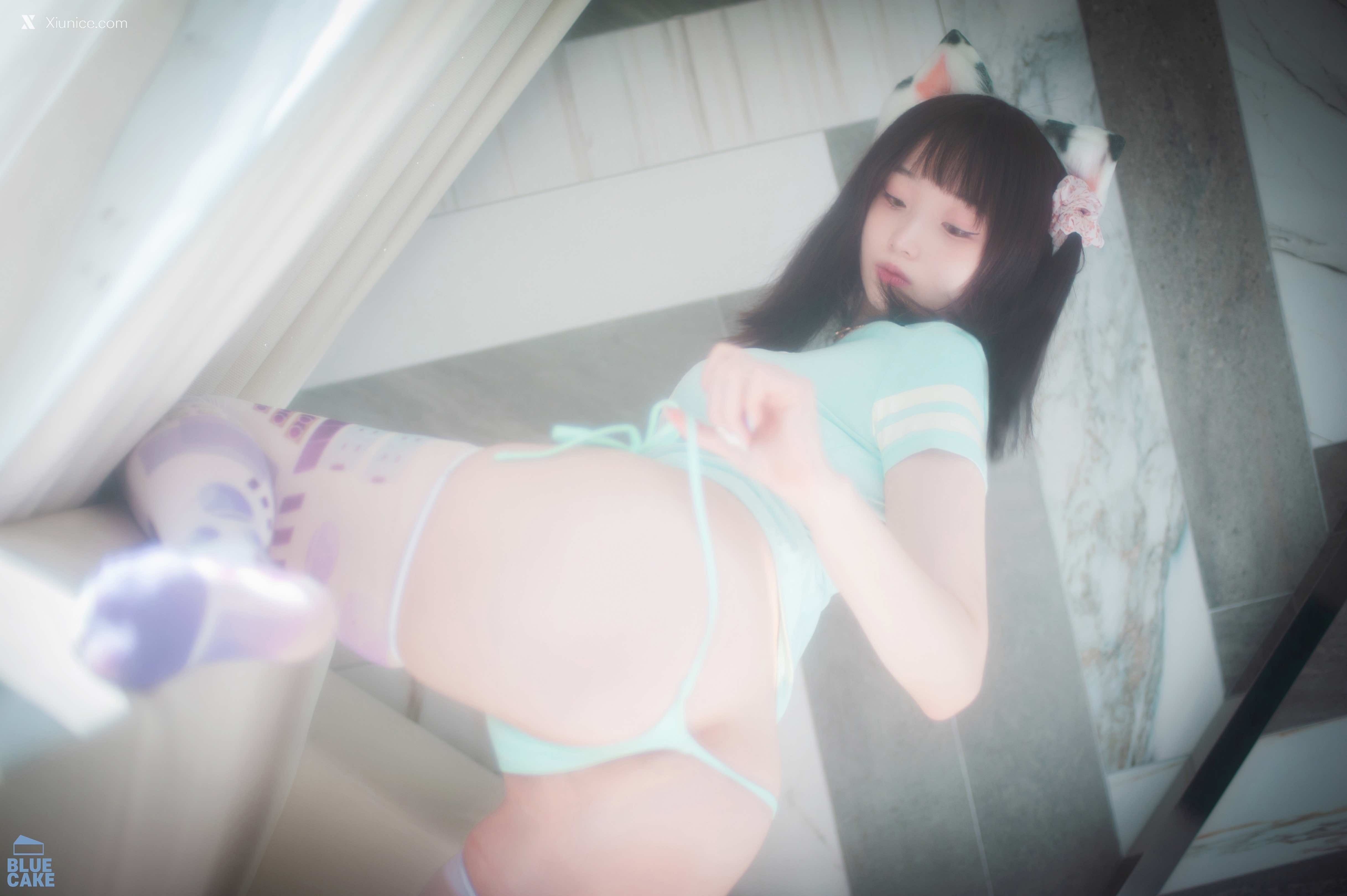 BLUECAKE Bambi (밤비) Naughty Cats Pink & Mint RED 84