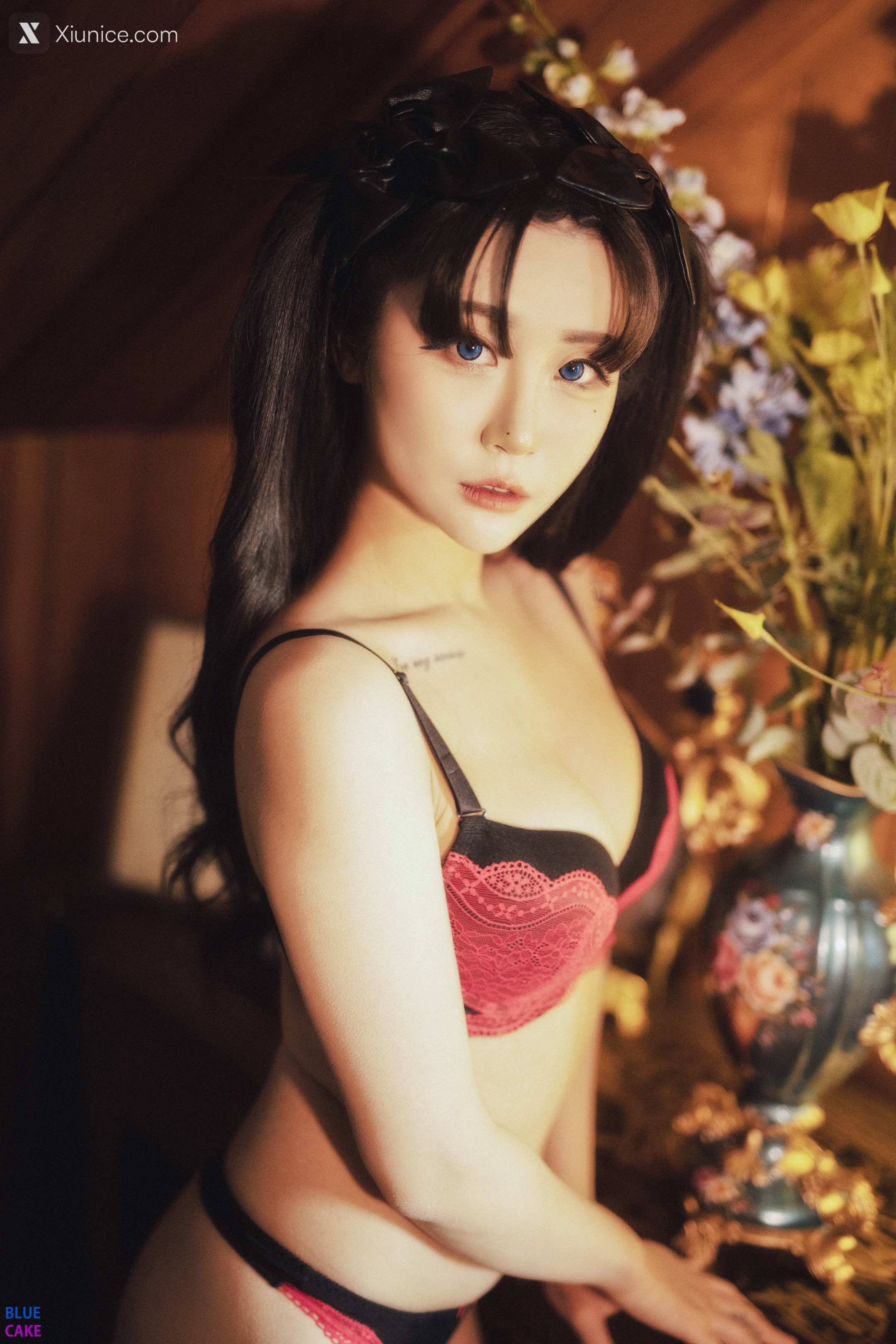 BLUECAKE Bomi (보미) & Zia (지아) Fate Saber X Thosaka Rin Lingerie.Ver 22