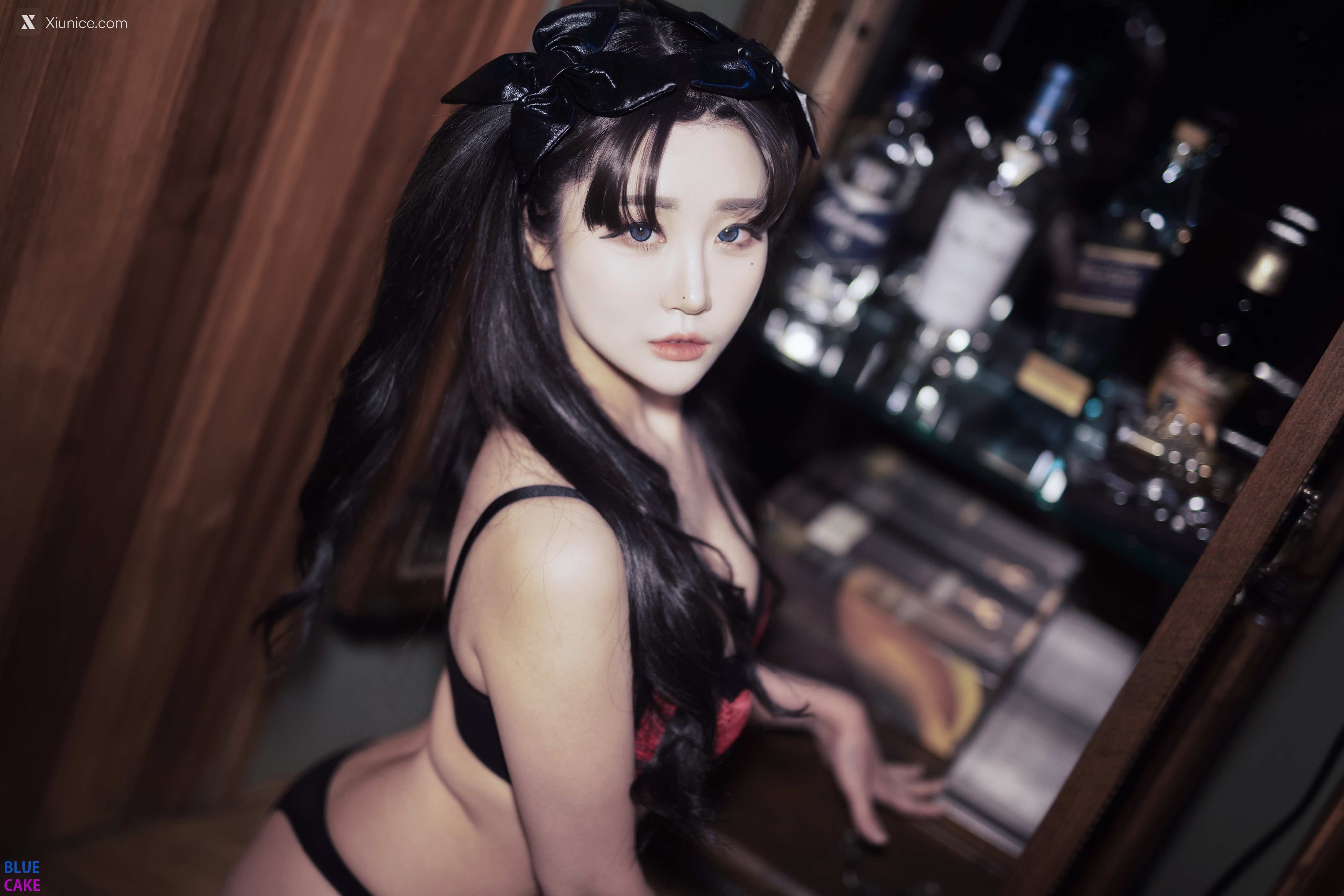 BLUECAKE Bomi (보미) & Zia (지아) Fate Saber X Thosaka Rin Lingerie.Ver 33