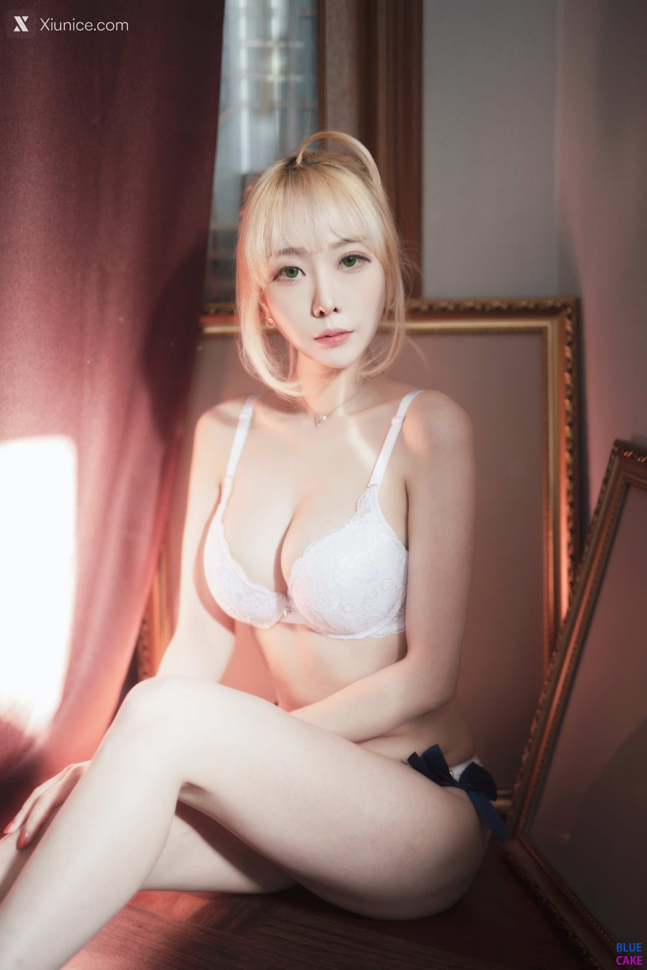 BLUECAKE Bomi (보미) & Zia (지아) Fate Saber X Thosaka Rin Lingerie.Ver 68