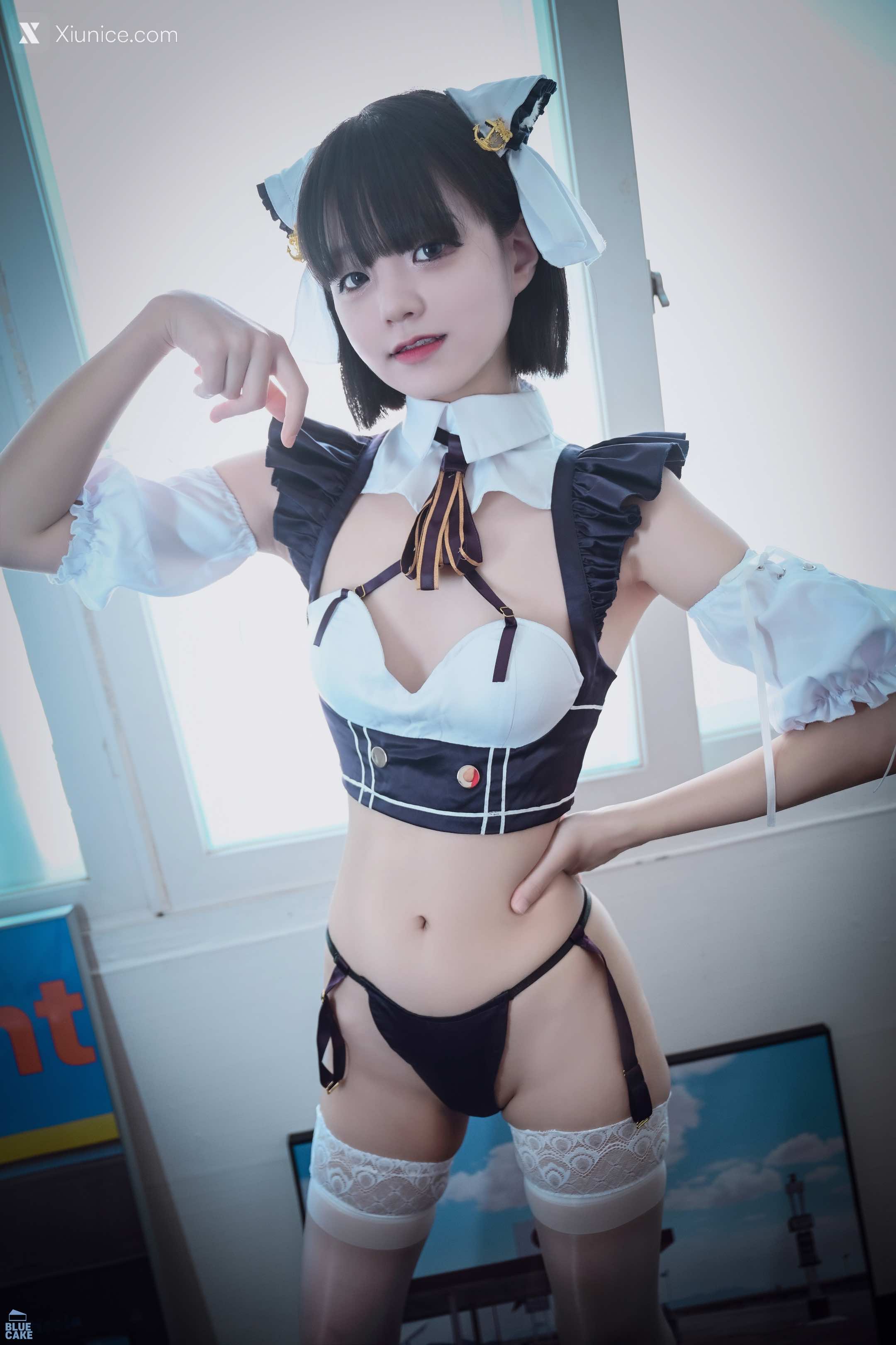 BLUECAKE Jeong Jenny (정제니) Maid Cosplay 15