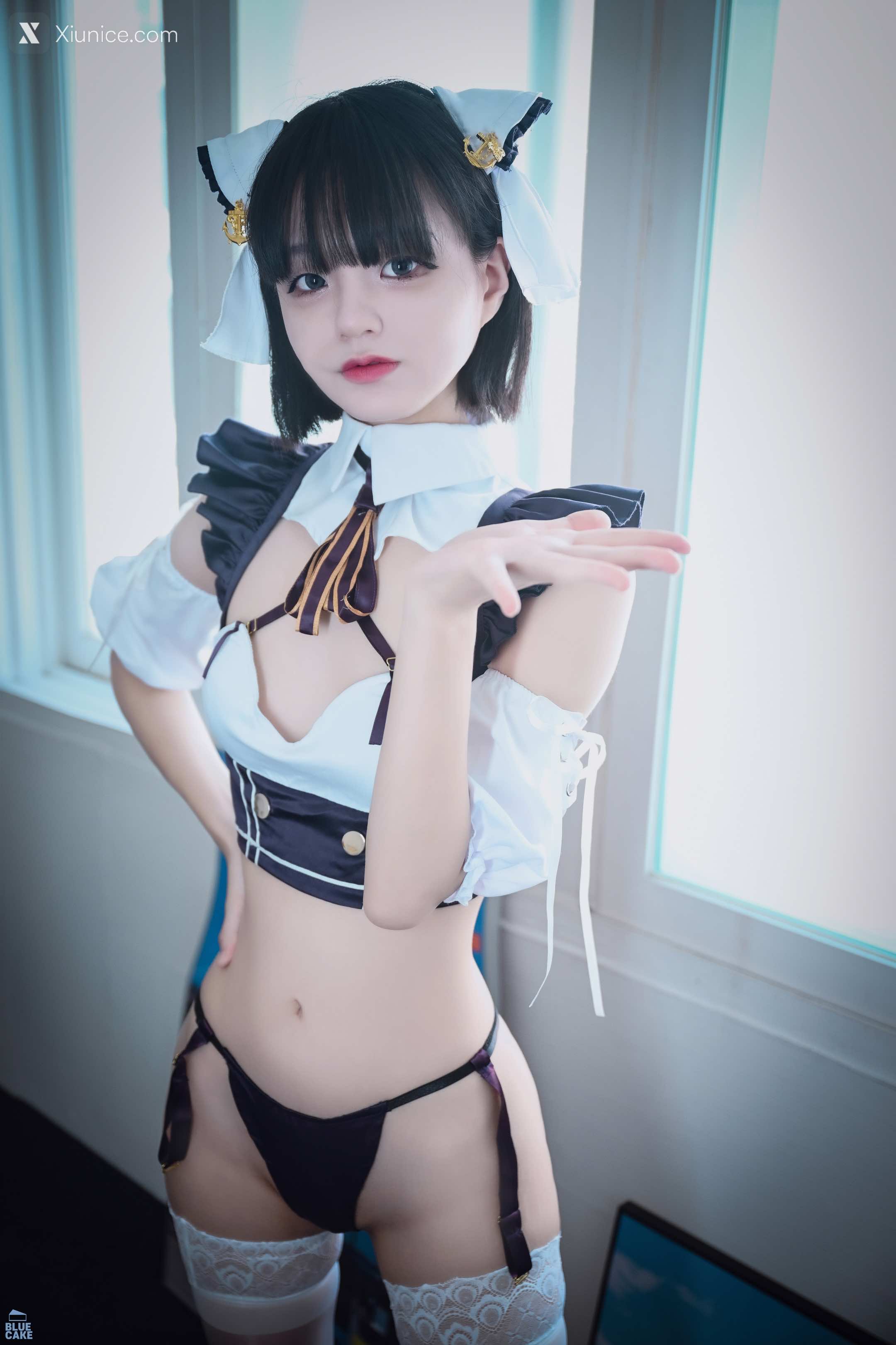 BLUECAKE Jeong Jenny (정제니) Maid Cosplay 16