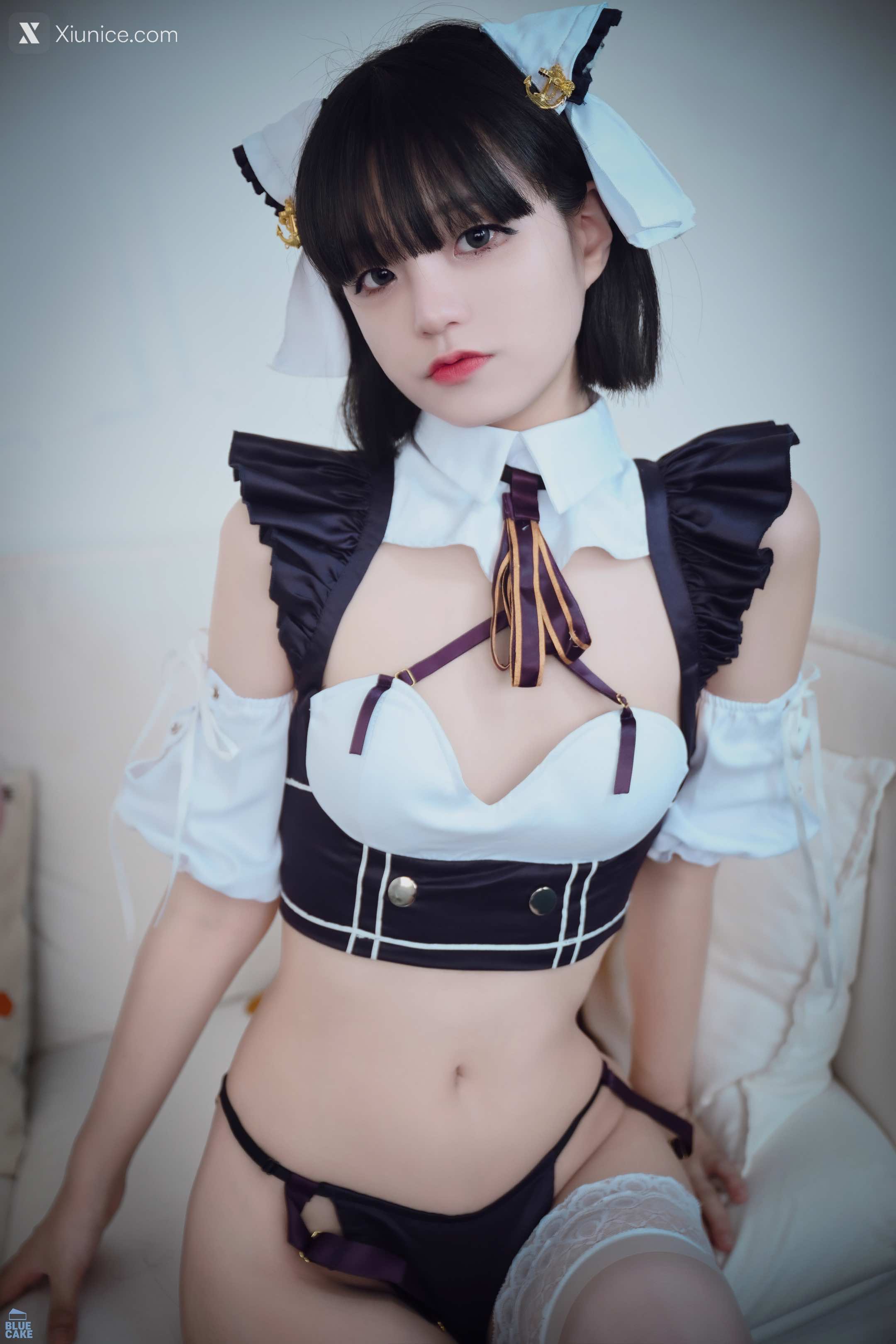 BLUECAKE Jeong Jenny (정제니) Maid Cosplay 34
