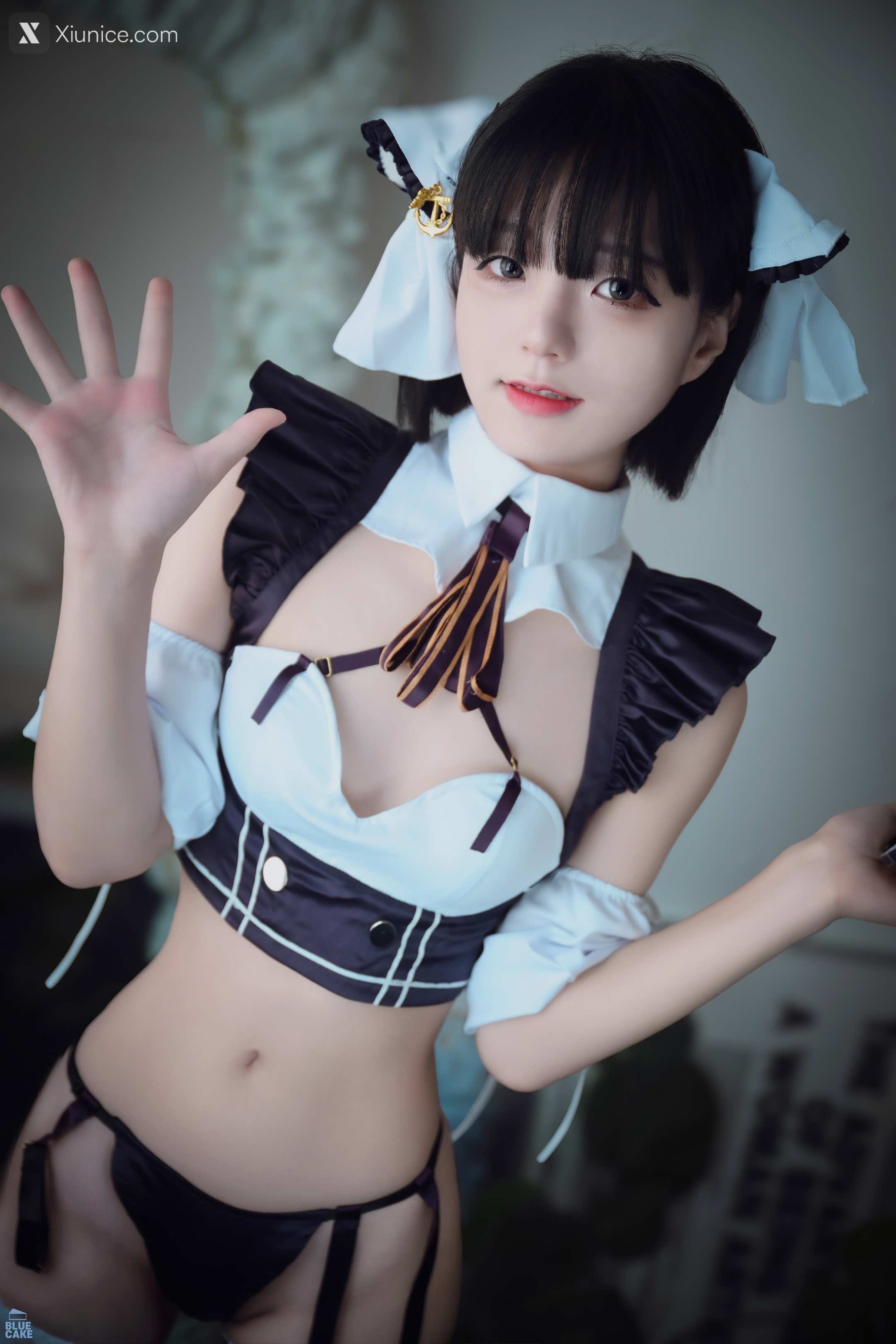 BLUECAKE Jeong Jenny (정제니) Maid Cosplay 56