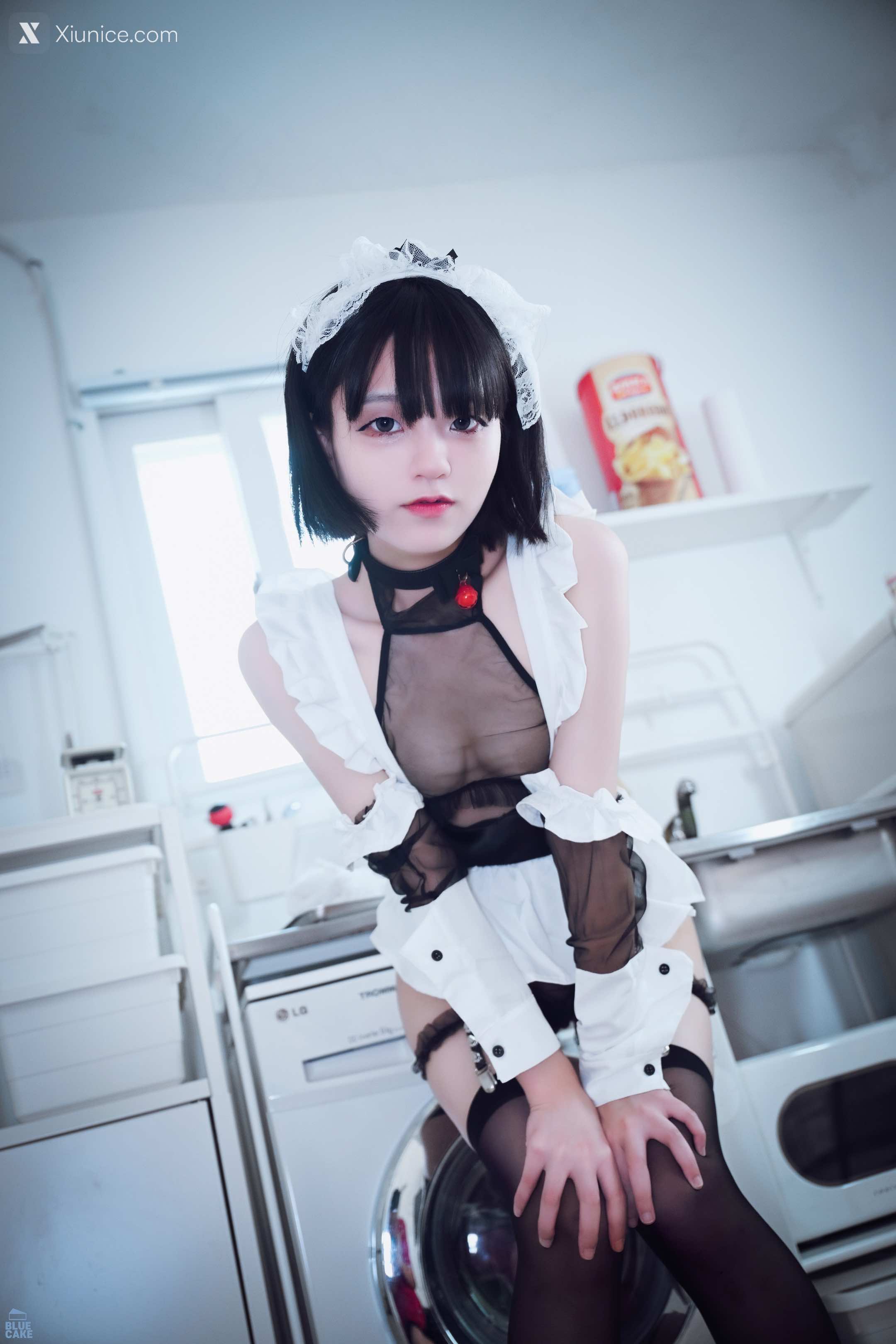 BLUECAKE Jeong Jenny (정제니) Maid Cosplay 59