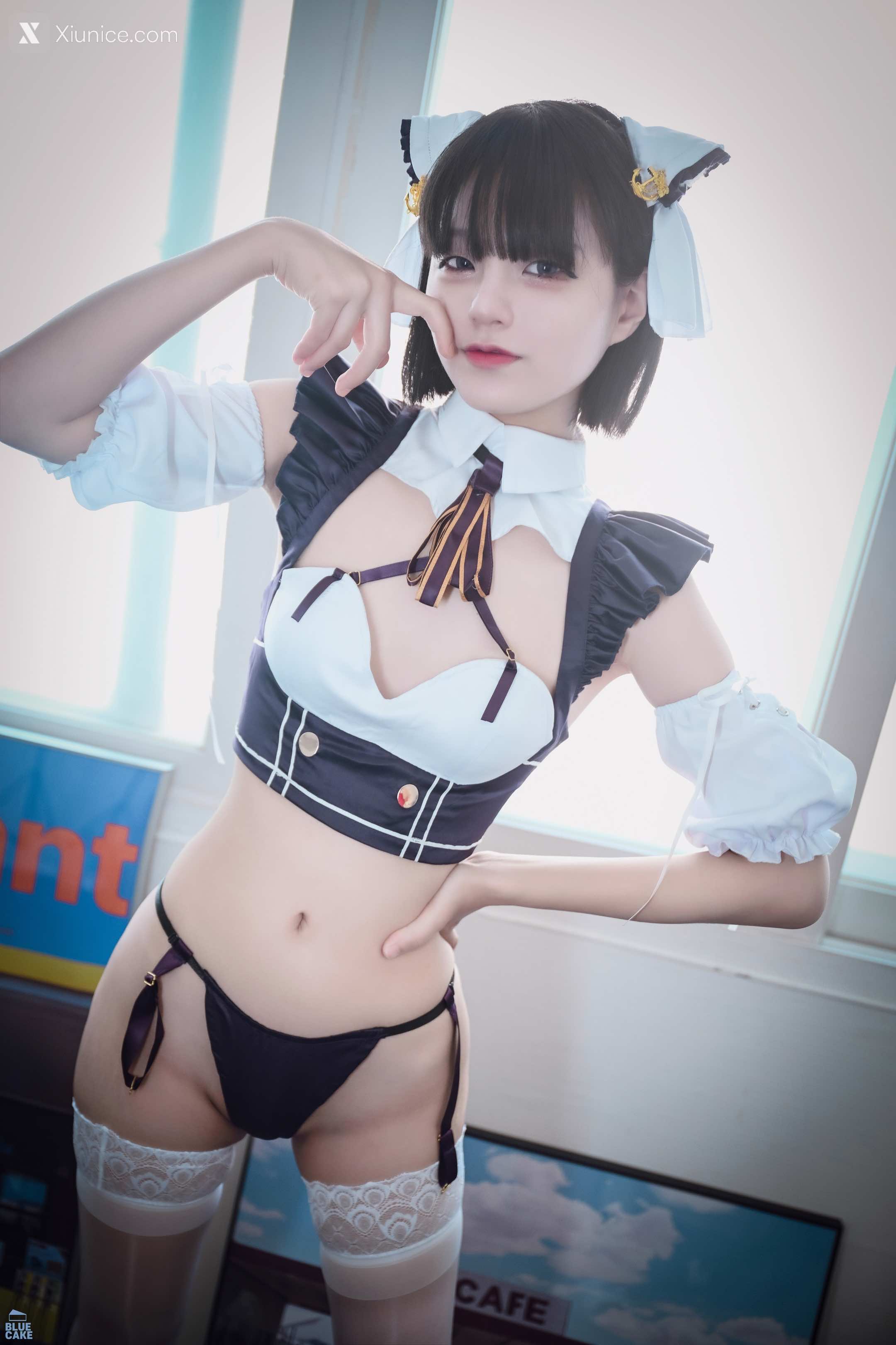 BLUECAKE Jeong Jenny (정제니) Maid Cosplay 8