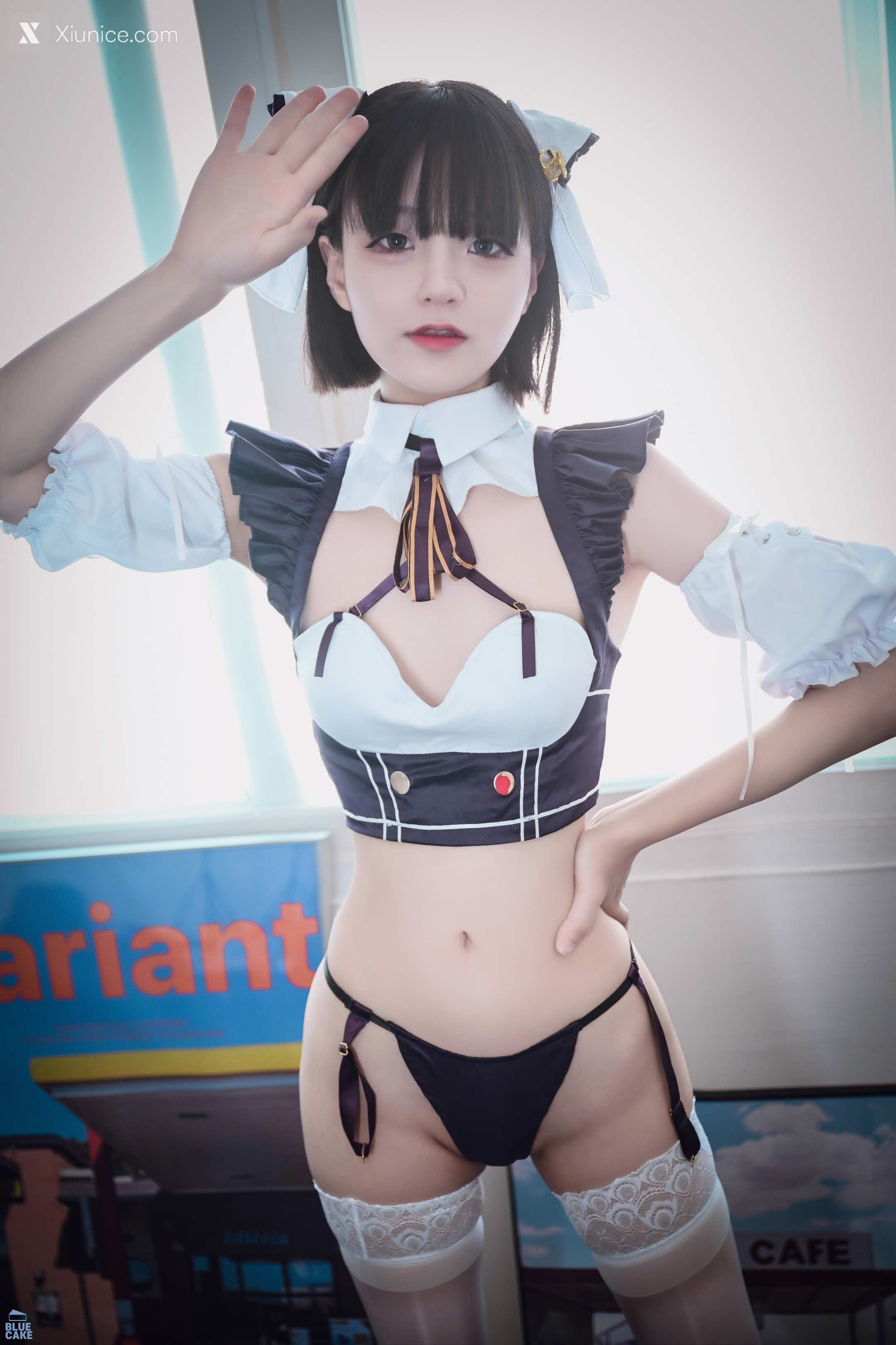 BLUECAKE Jeong Jenny (정제니) Maid Cosplay 9