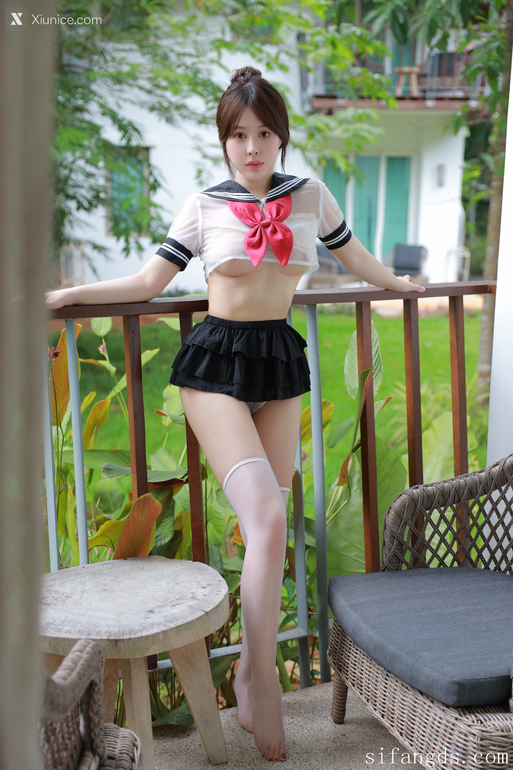 Evelyn艾莉 R18 秀人网模特 透明JK 67
