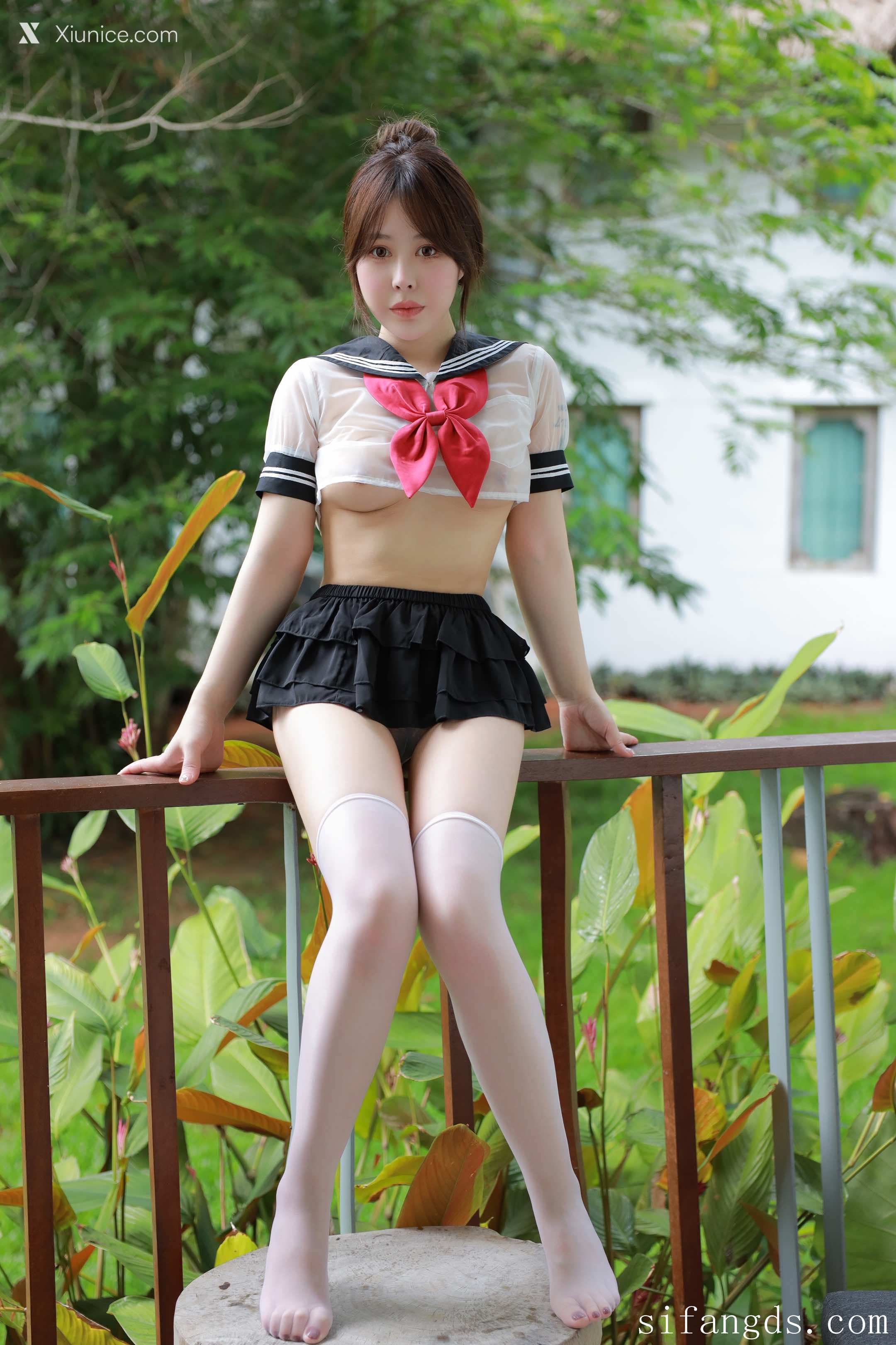 Evelyn艾莉 R18 秀人网模特 透明JK 3