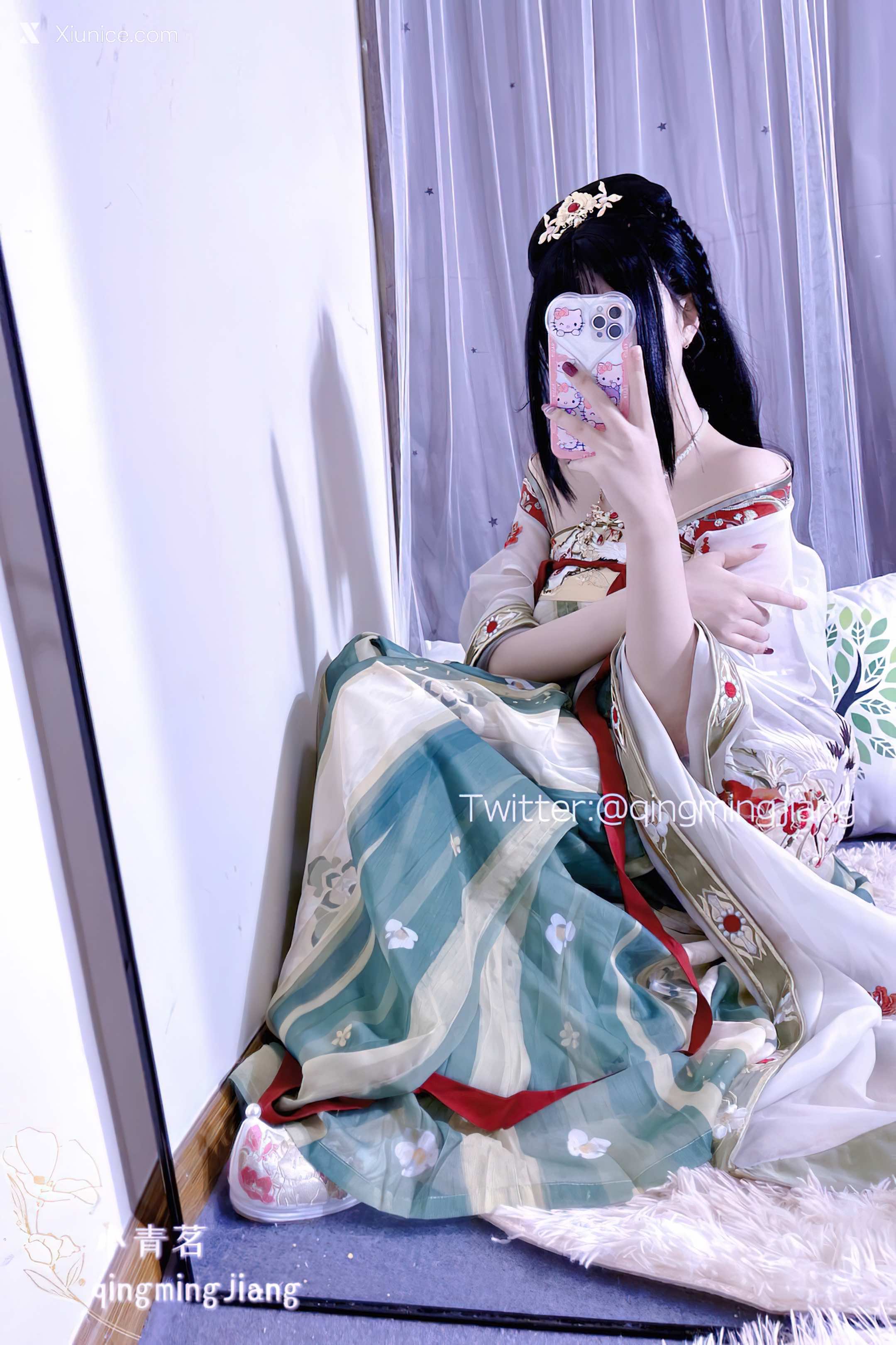 小青茗 唯美唐装古风下的美妙胴体30